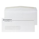 Custom #10 Window Envelopes, 4 1/4 x 9 1/2, 24# White Wove, 1 Standard Ink, 250/Pack